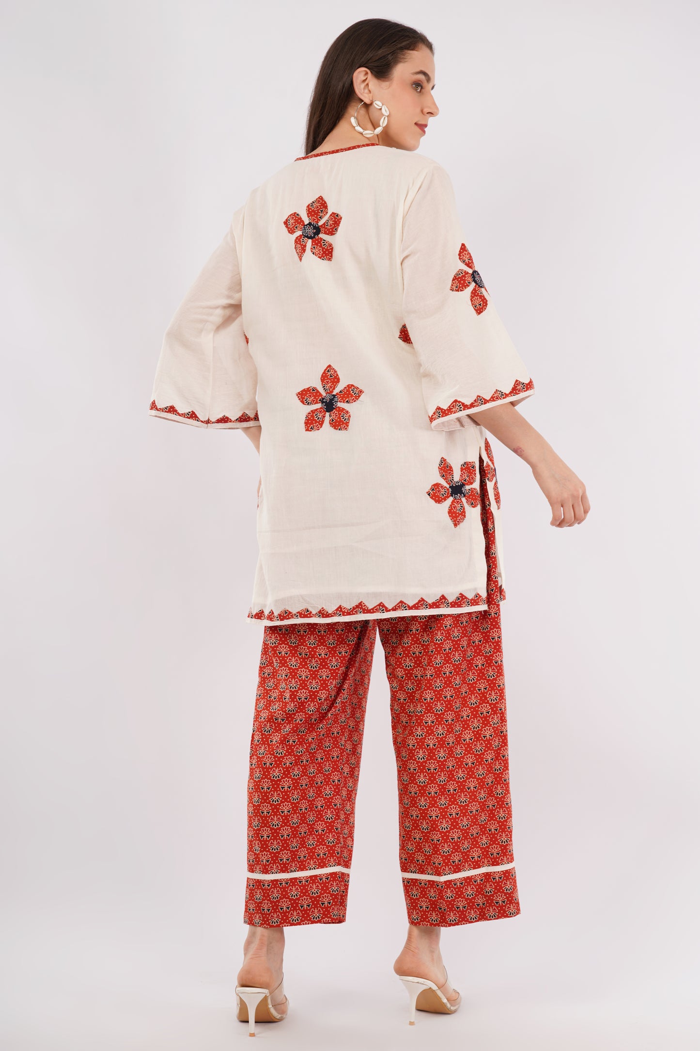 Block Tales - hand block print with patchwork